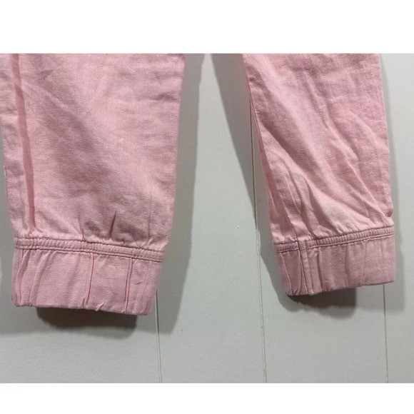 NWT St Johns Bay Cargo Jogger Pants Sz S Linen Blend Elastic Waist Drawstring - Picture 6 of 11